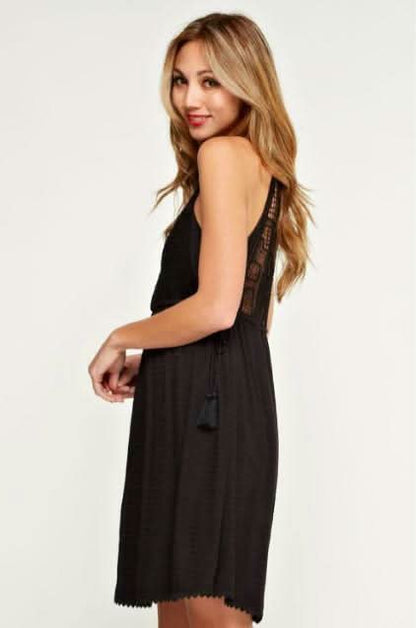 Sedona Black Bib Dress