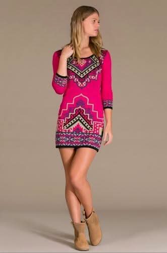 Spring Lake Fuchsia Sweater Dress