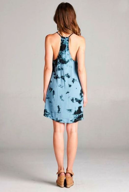 Second Chance Tie-Dye Racerback Swing Dress
