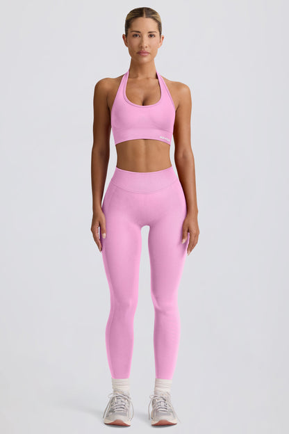 Define Luxe High-Waist Leggings in Bubblegum Pink