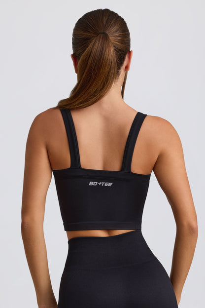 Super Sculpt Seamless Longline Camisole Top in Black